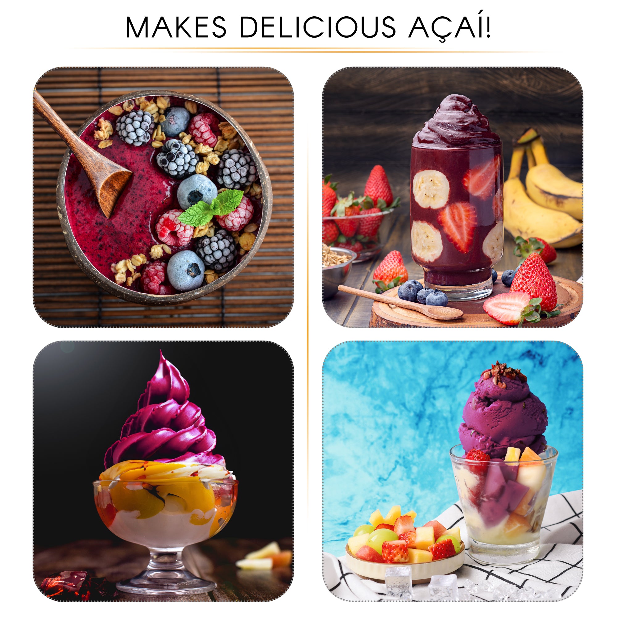 Acai Soft Serve Frozen Yogurt Mix – FroCup