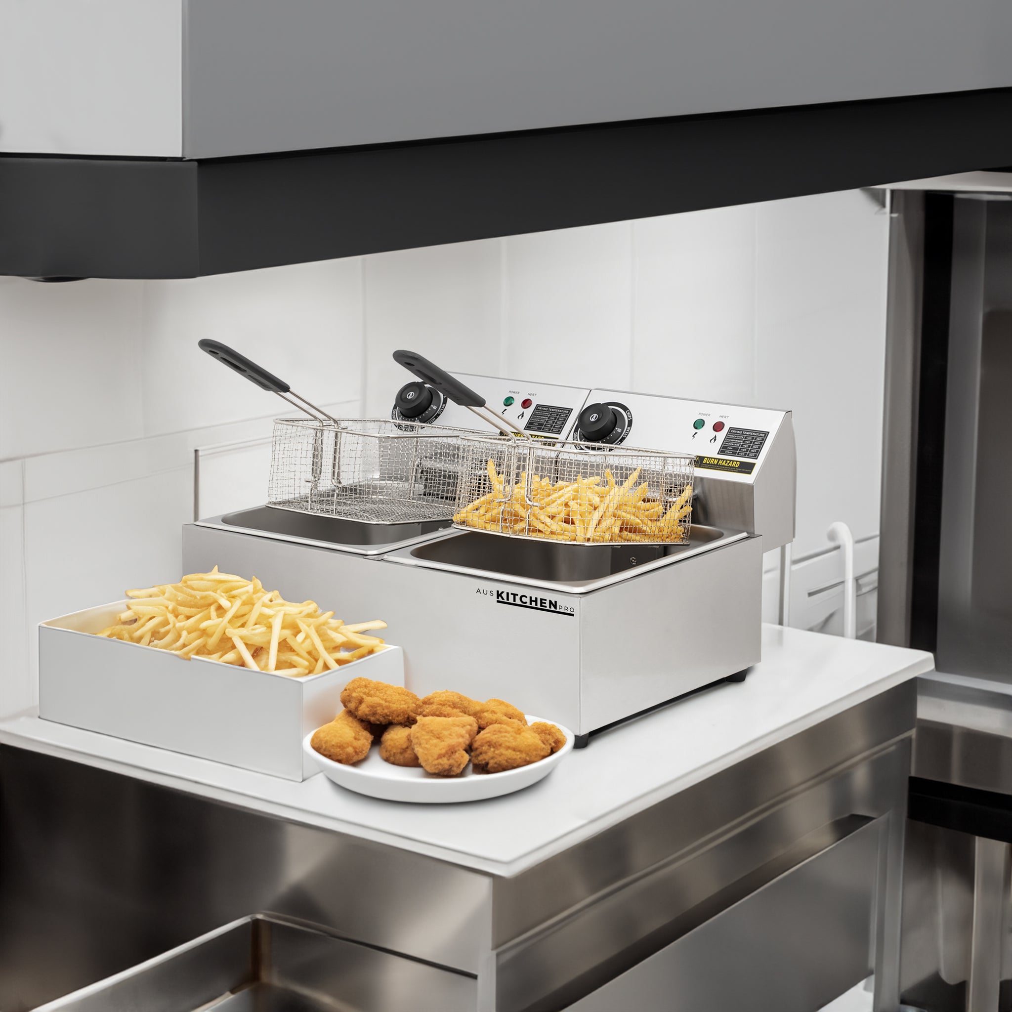 Double chip fryer hotsell