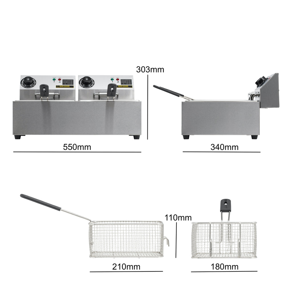 Commercial Electric Deep Fryer Chip 20L