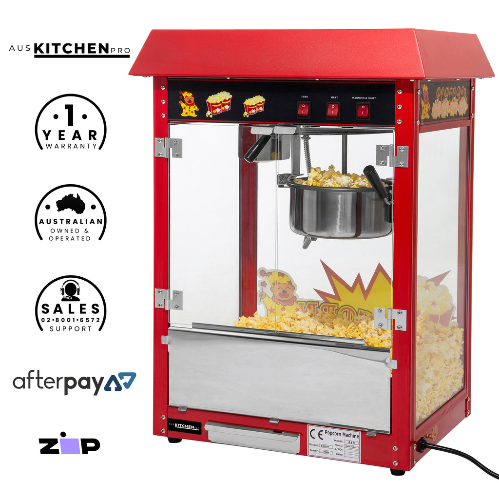 Popcorn Machine 8oz - Warmer Deck 1.35kW