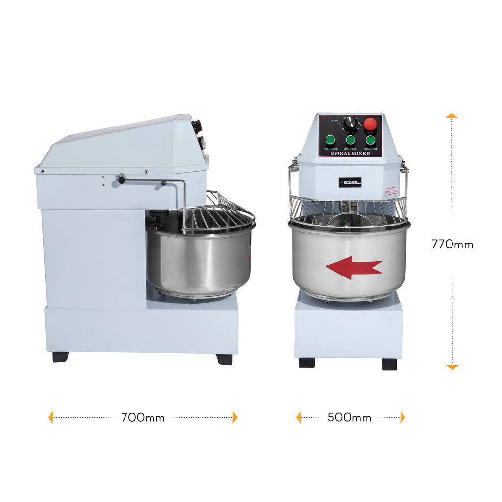 Spiral Dough Mixer 20 Litre – 2 Speed – Aus Kitchen Pro