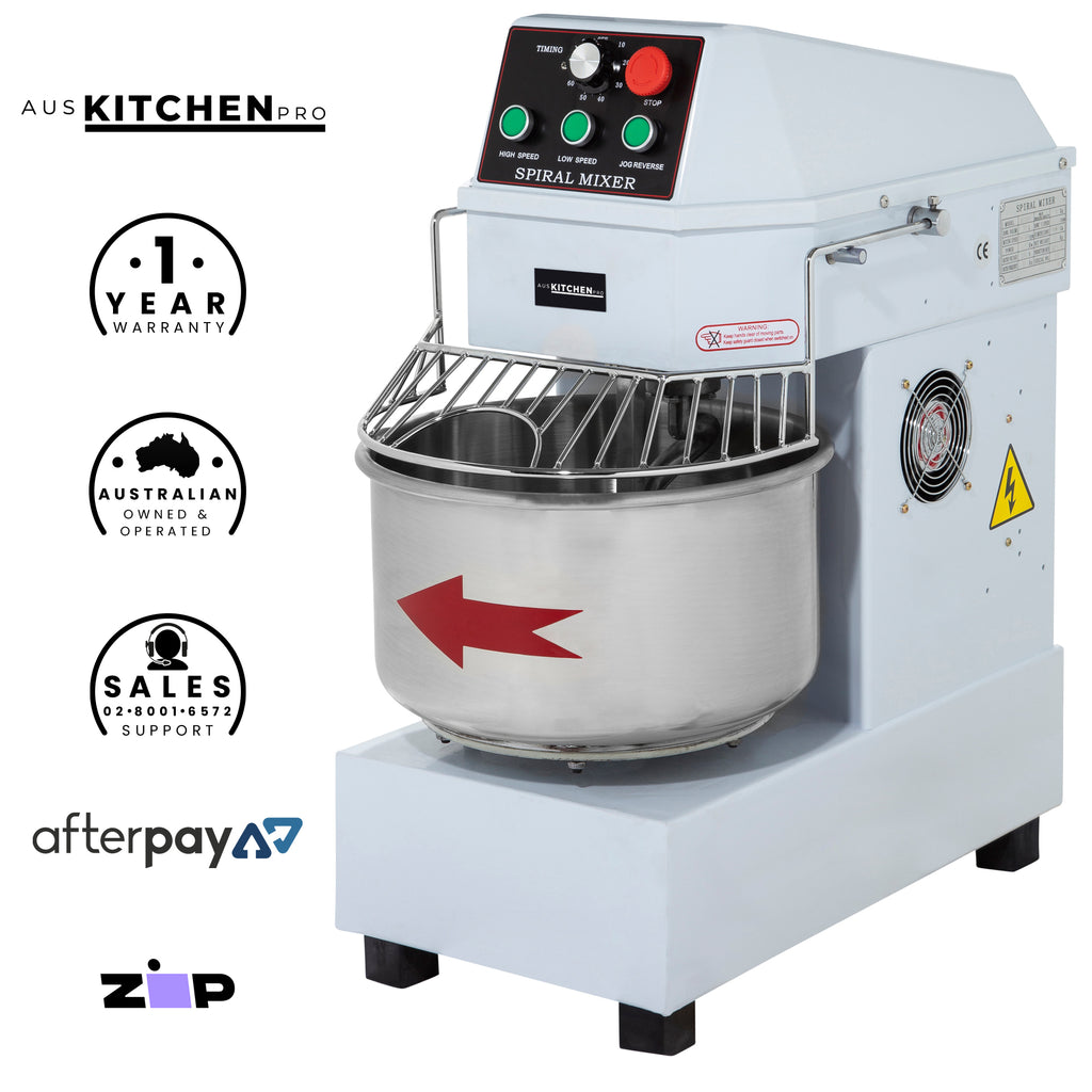 Spiral Dough Mixer 20 Litre – 2 Speed – Aus Kitchen Pro