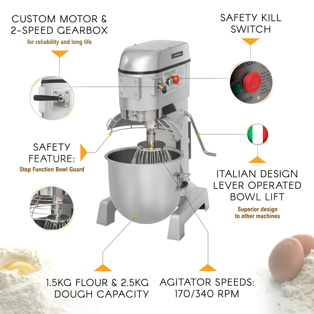 Commercial Planetary Mixer Food Dough