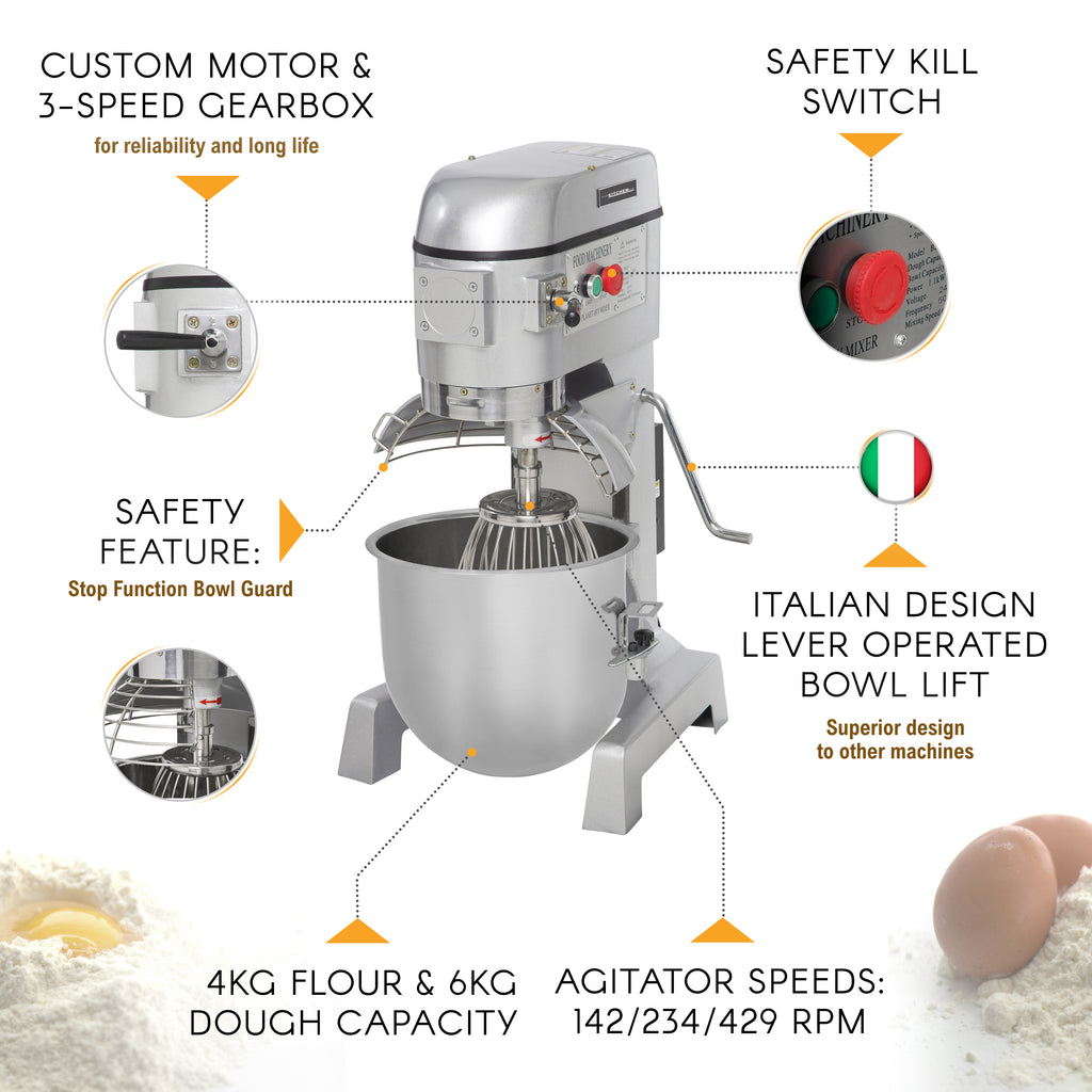 Commercial Planetary Mixer Food Dough Mixer