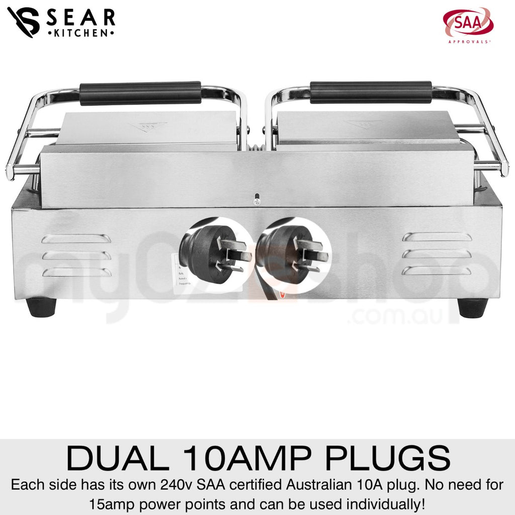 Sear 3600w Commercial Flat Plate Sandwich Press