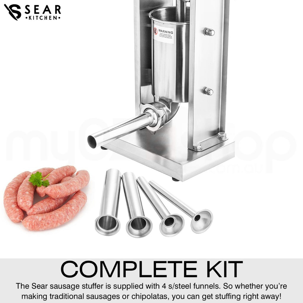 Sear 3 Litre / 3KG Sausage Filler, Stuffer & Maker